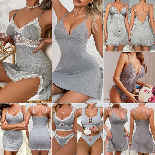 Pigiama donna grigio sexy