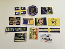 VERONA HELLAS 12 ADESIVI ULTRAS STICKERS BRIGATE GIALLOBLU SCUDETTO PEGATINAS