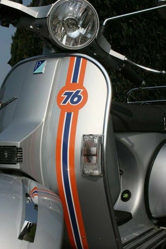 Striscione vespa targa gamba - vespa,