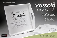 VASSOIO IN LEGNO TRAFORATO