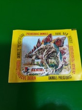 BUSTINA DI  FIGURINE ANIMALI PREISTORICI 1974 PIENA SIGILLATA PANINI  RARA NUOVA