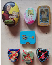 Lotto di 4 Scatoline di latta