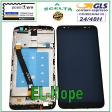 DISPLAY LCD FRAME PER HUAWEI MATE 10 LITE RNE-L01 L21 NOVA 2i TOUCH SCREEN NERO