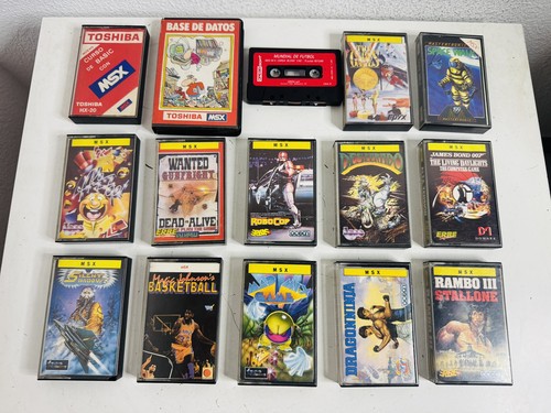 Lote juegos cassette msx - cassette,