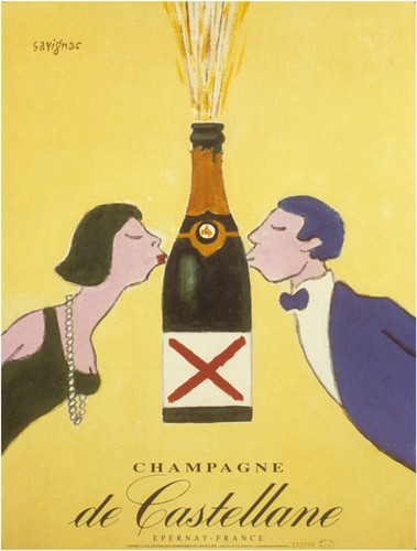 Affiche poster champagne - ,