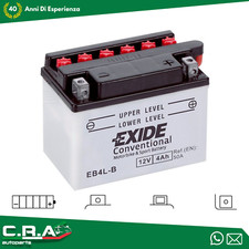 Exide EB4L-B Batteria Moto Scooter Quad 12V 4Ah Cca-En 50 A Yb4L-B 120X70X95