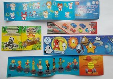 40 foglietti illustrativi di Tomy, Cool Things, Sanrio, Discapa, Ban Dai, Preziosi