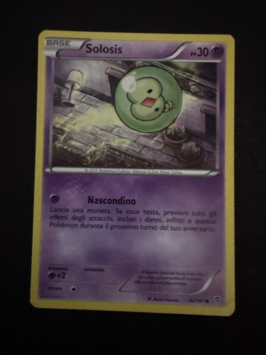 Carta pokemon solosis - solosis, 42/101