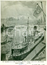 1934 VENEZIA Pierangiolo BASORINI Istanbul alla BIENNALE Fotografia coeva quadro