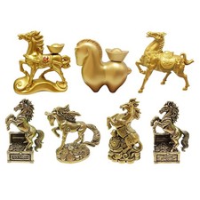 Statuina cavallo ottone