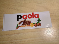 15  NOMI ADESIVI NUTELLA -