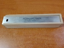 ASTUCCIO DI LEGNO E COPERCHIO IN ALLUMINIO A.G.SPALDING & BROS. 520 PER PENNA