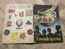 ALBUM FIGURINE IL MONDO IN CASA NON COMPLETO MANCANTI 33 FIGURINE NO PAPPAGALLO 