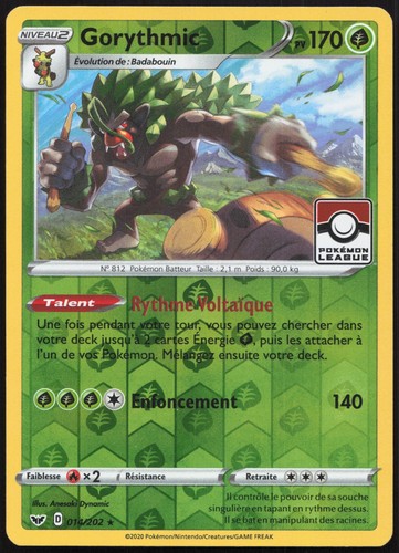 Carte pokémon gorythmic stamp - gorythmic,
