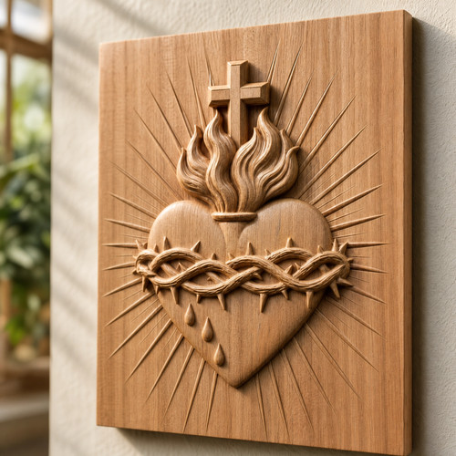 Quadro sacro cuore gesù - sacro, di