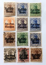 Francobolli Polonia 1915-16