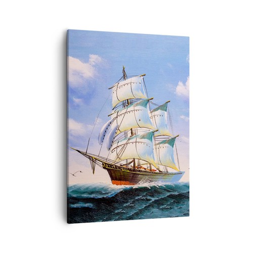 Quadro tela 50x70cm nautico - quadro,