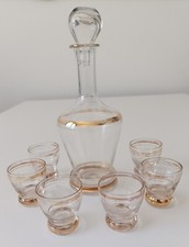 Vintage Crystal & Gold Liqueur
