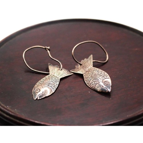 Orecchini pesce sorridente - orecchini,