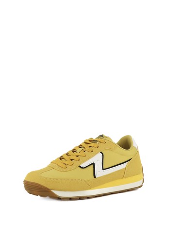 Sneakers stringate uomo giallo
