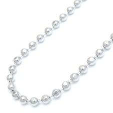 Collana catena a sfere platino