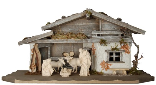 Presepe capanna completo - presepe,