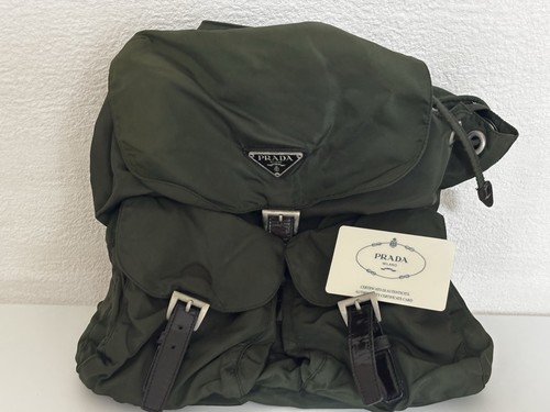 Zaino prada nylon verde oliva - zaino,