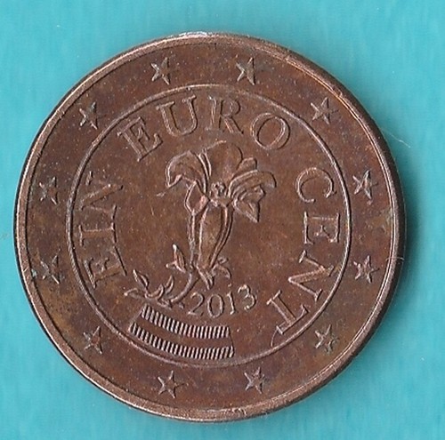 Austria cent euro - euro, 2013