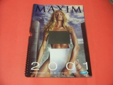 CALENDARIO MAXIM  ANNO 2001  CON ELENOIRE CASALEGNO  IN OTTIMO STATO