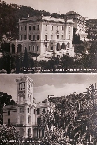 Cartolina bordighera casa di - -,