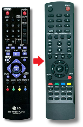 Telecomando ricambio per - telecomando, di