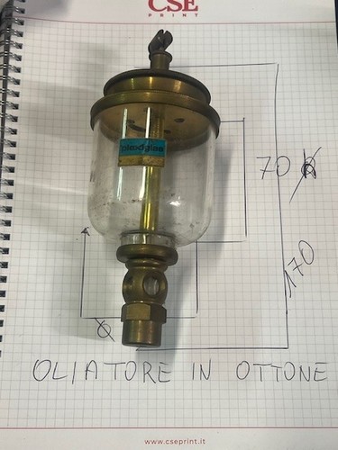 Oliatore ottone meccanico - oliatore,