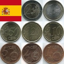 Spagna monete euro dal - , 1999
