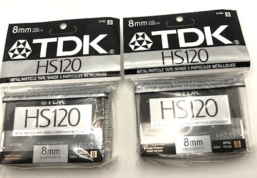 Videocassette tdk hs120 8mm - 2,