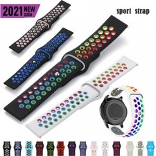 Cinturino orologio silicone 20 mm 22 mm foro cinturino sportivo traspirante per Samsung Gear S2 S3