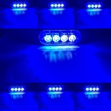 LAMPEGGIANTE BLU 4 LED  STROBO