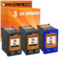 3 cartucce stampante per HP 56