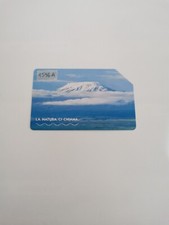 SCHEDA TELEFONICA VARIANTE LA NATURA CI CHIAMA KILIMANJARO USATA G 98A 1596A LEG