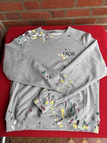 Felpa uomo dior grigia - uomo,