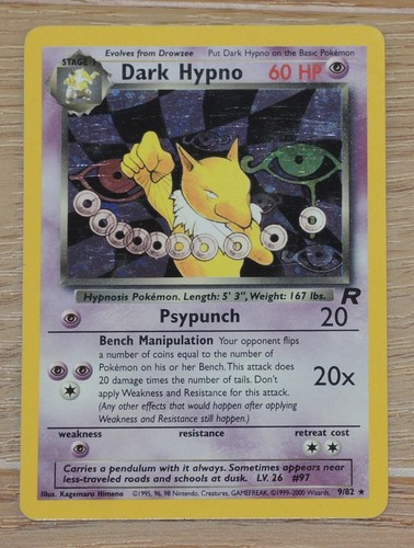 Pokémon dark hypno holo - dark,