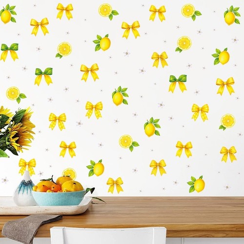 Adesivi murali fiocco limone - adesivi,