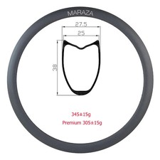 Cerchio tubolare carbonio bici