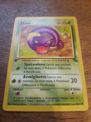 Ekans fossil prima edizione - ekans,