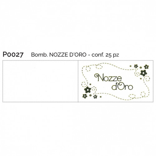 Bigliettini nozze oro - nozze, 25