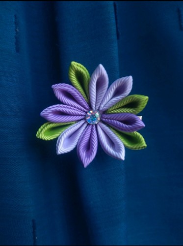 Fermaglio capelli kanzashi - fermaglio,