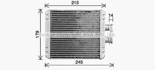 Radiatore stufa interna audi - radiatore,