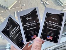 Adesivo decalcomania 3 pezzi Fender Startocaster chitarra basso PVC vinile collo corpo paletta