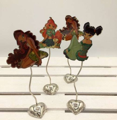 Bomboniera winx clip metallo - clip,