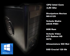 COMPUTER PC ASSEMBLATO WORK Intel 2,80 Ghz Crucial Radeon5670 Noctua SSD Win10