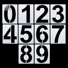 Stencil Numeri 7,6cm Plastica